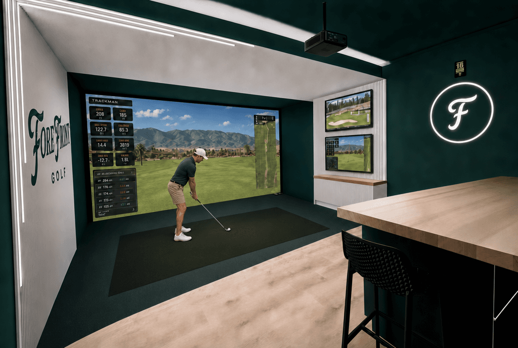 An indoor TrackMan simulator bay proposed for Wonthaggi